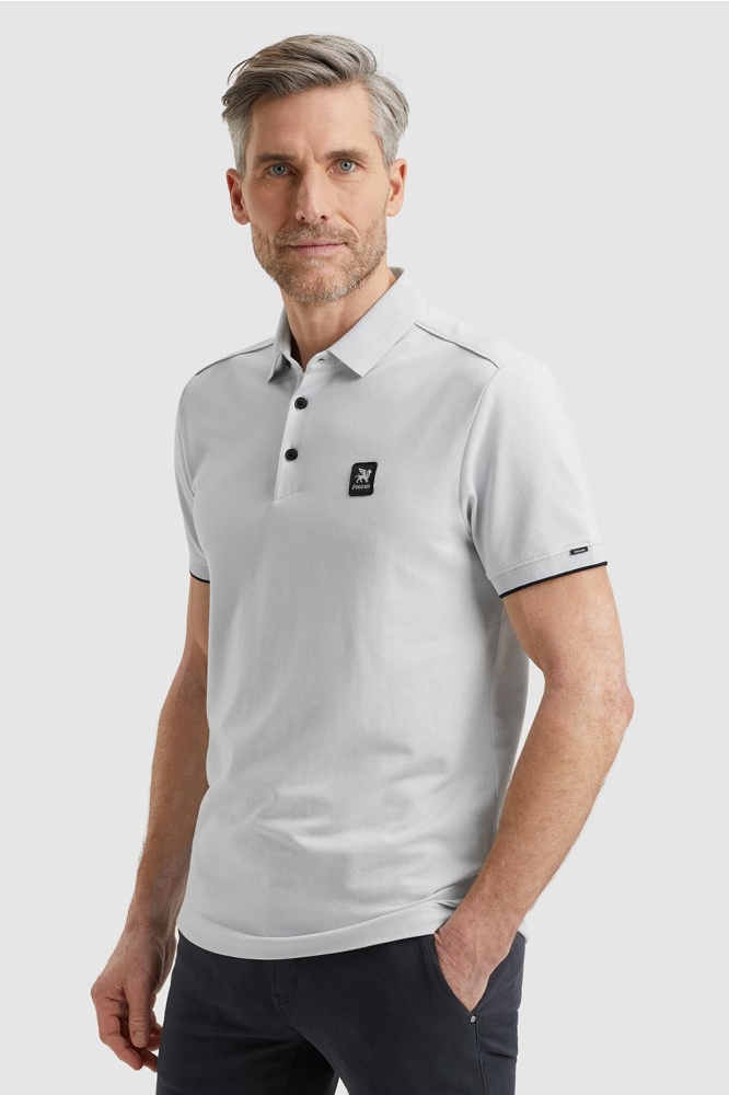 POLO VAN PIQUE MET STRETCH VPSS2504850 5368 SKYWRITING